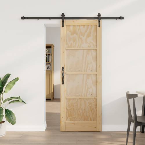 klizna vrata s kompletnom opremom 73.5x198.5 cm od čvrstog bora Cijena