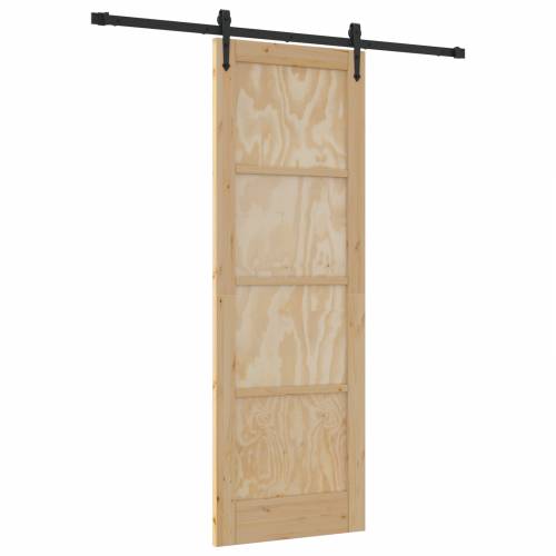 Klizna vrata s opremom 73.5x211 cm Masivna borovina Cijena