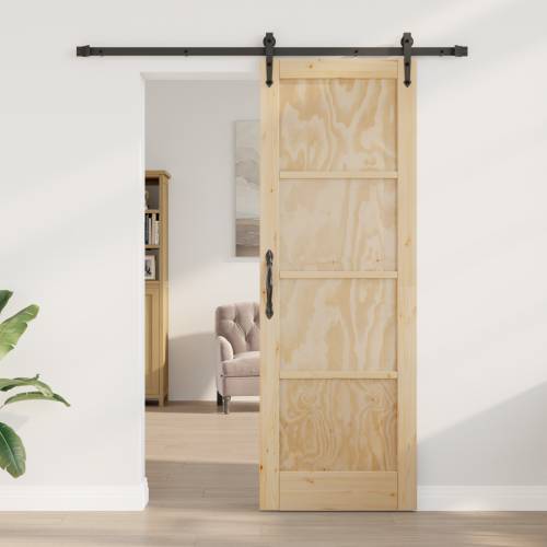 Klizna vrata s opremom 73.5x211 cm Masivna borovina Cijena