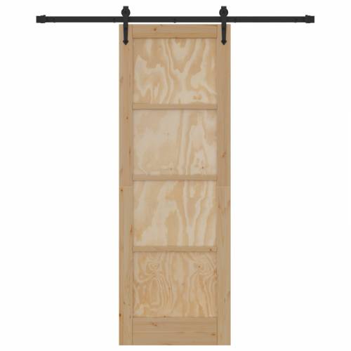 Klizna vrata s opremom 73.5x211 cm Masivna borovina Cijena