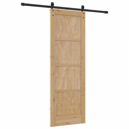 Klizna vrata s opremom 73.5x211 cm Masivna borovina Cijena