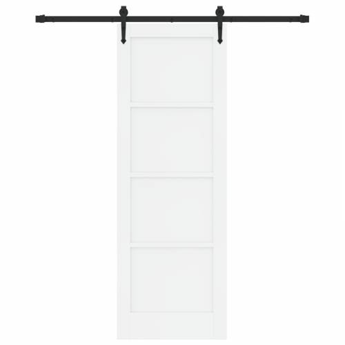 Klizna Vrata sa Setom Pribor Bijela 73.5x211 cm Čvrsto Borovo Drvo Cijena