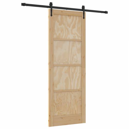 klizna vrata s hardverom set 78x211 cm od punog bora Cijena