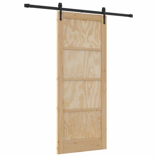 klizna vrata s opremom set 83x202 cm čvrsta borovina Cijena