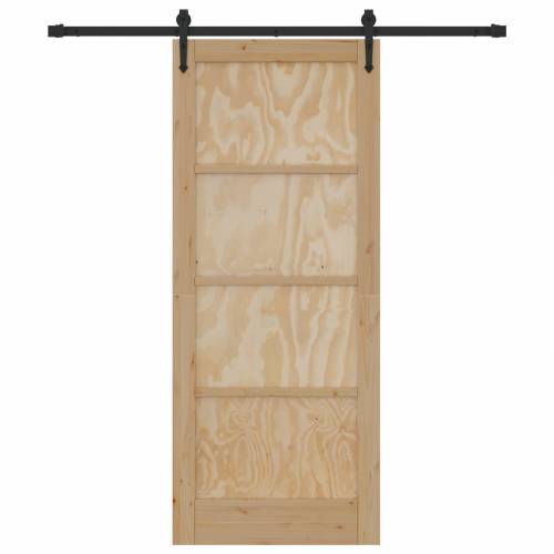 klizna vrata s opremom set 83x202 cm čvrsta borovina Cijena
