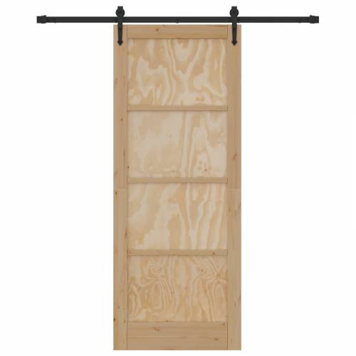 klizna vrata sa setom za opremu 83x211 cm čvrsto borovo drvo Cijena