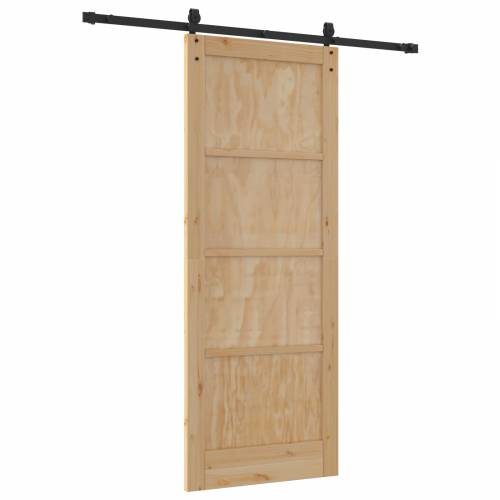 klizna vrata sa setom za opremu 83x211 cm čvrsto borovo drvo Cijena