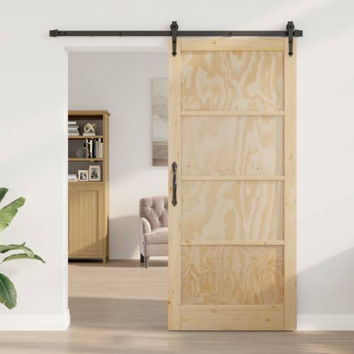 klizna vrata s opremom Set 93x211 cm Masivna borovina Cijena