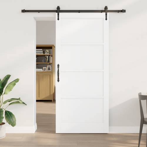 klizna vrata s opremom bijela 93x211 cm od punog bora Cijena