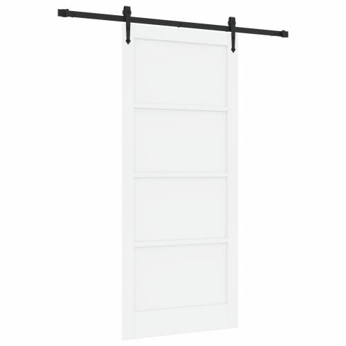 klizna vrata s opremom bijela 93x211 cm od punog bora Cijena