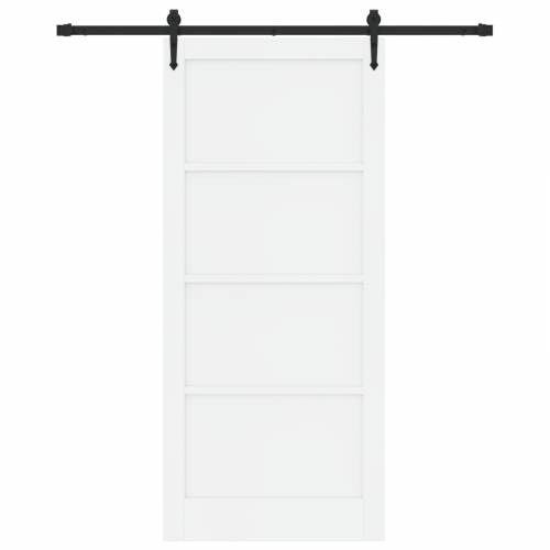 klizna vrata s opremom bijela 93x211 cm od punog bora Cijena