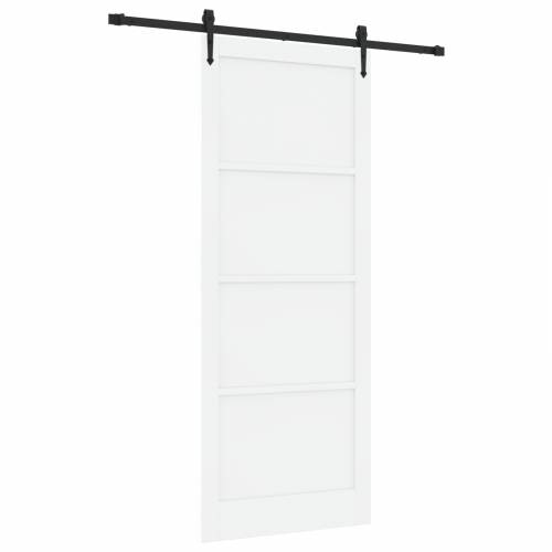 klizna vrata sa setom mehanizma bijela 93x232 cm solidno drvo bor Cijena