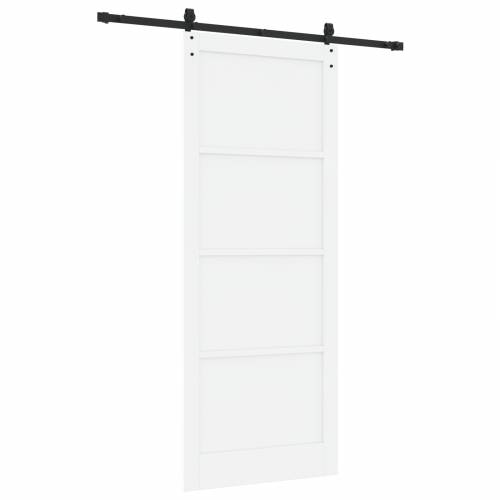 klizna vrata sa setom mehanizma bijela 93x232 cm solidno drvo bor Cijena