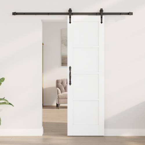 Klizna vrata s okovom Set Bijela 61x198.5 cm Čvrsto drvo borovo Cijena