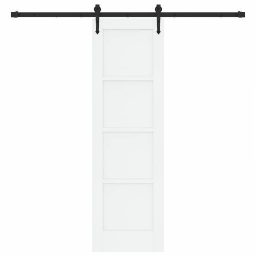 Klizna vrata s okovom Set Bijela 61x198.5 cm Čvrsto drvo borovo Cijena