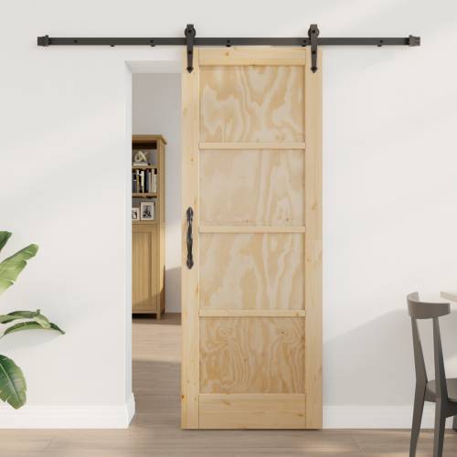 klizna vrata s setom hardvera 73.5x198.5 cm od punog bora Cijena