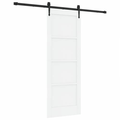 klizna vrata cijeli set bijela 73.5x198.5 cm čvrst bor Cijena