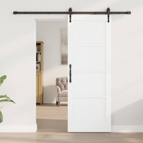 klizna vrata cijeli set bijela 73.5x198.5 cm čvrst bor Cijena