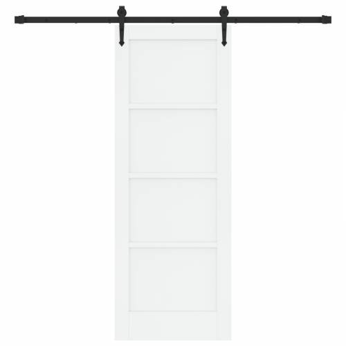 klizna vrata cijeli set bijela 73.5x198.5 cm čvrst bor Cijena