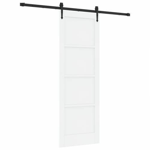 klizna vrata sa setom opreme bijela 73.5x211 cm čvrsta drva bora Cijena
