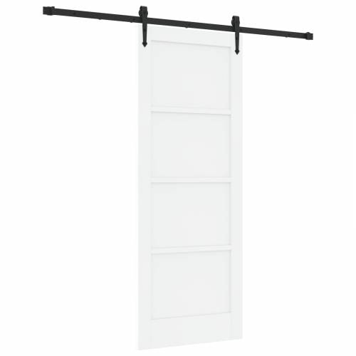 klizna vrata sa setom opreme bijela 78x202 cm čvrsta borovina Cijena