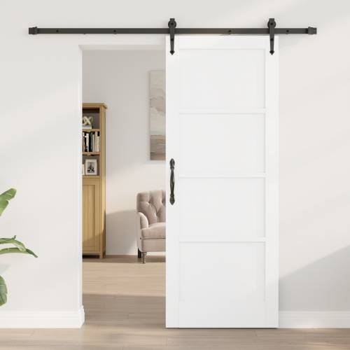klizna vrata sa setom opreme bijela 78x202 cm čvrsta borovina Cijena