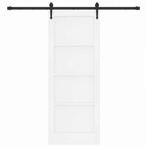 klizna vrata sa setom opreme bijela 78x202 cm čvrsta borovina Cijena