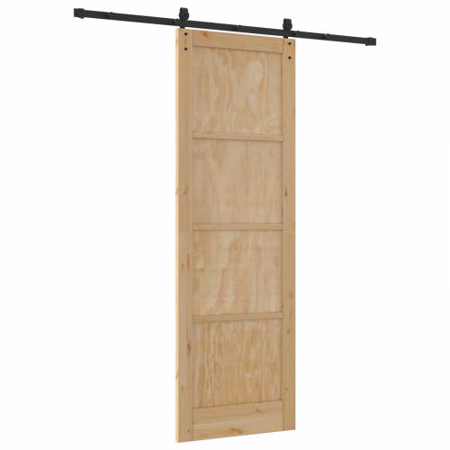 Klizna vrata s opremom 78x232 cm Masivna borovina Cijena