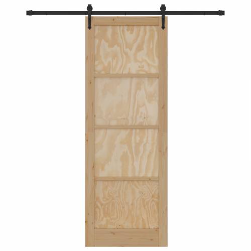 Klizna Vrata s Opremskim Setom 83x232 cm Od Borovog Drva Cijena