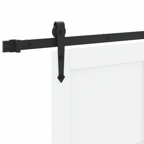 klizna vrata s setom dijelova Bijela 83x232 cm Čvrsta drva od bora Cijena