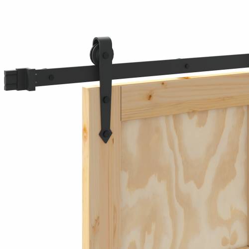 Klizna vrata s opremom 86x211 cm od punog drva borovine Cijena