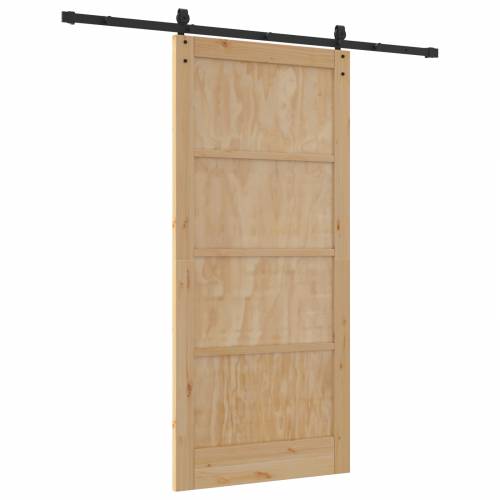 klizna vrata s priborom 93 x 202 cm Čvrsto borovo drvo Cijena