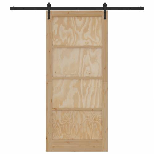 Klizna Vrata s Oprema Setom 93x211 cm Solidno Drvo Bor Cijena