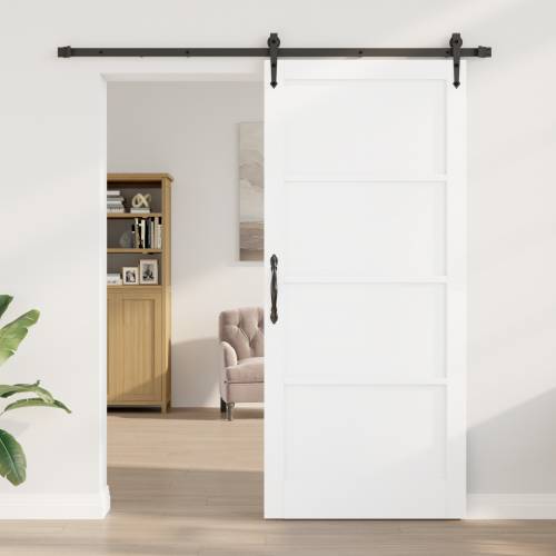 klizna vrata s kompletom za montažu bijela 93x211 cm čvrsto drvo bor Cijena