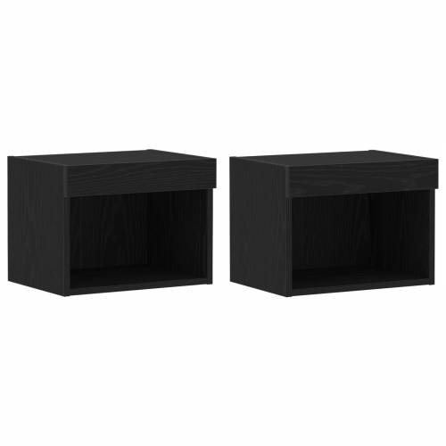 Plutajuća Polica 2 kom Crni hrast 40x28,5x40 cm Inženjersko drvo Cijena