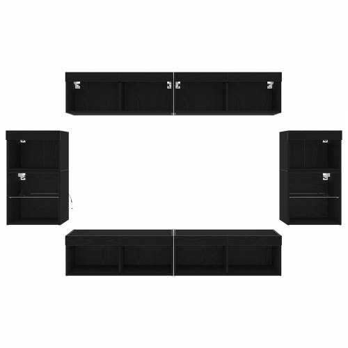 Plutajuća Polica 2 kom Crni hrast 40x28,5x40 cm Inženjersko drvo Cijena