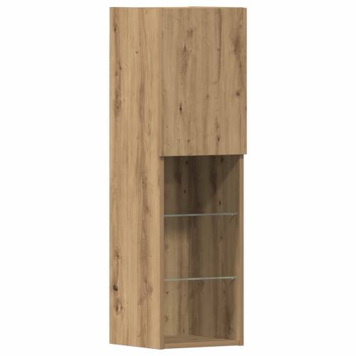 TV ormar s LED svjetlima umetnički hrast 40.5x30x102 cm Cijena