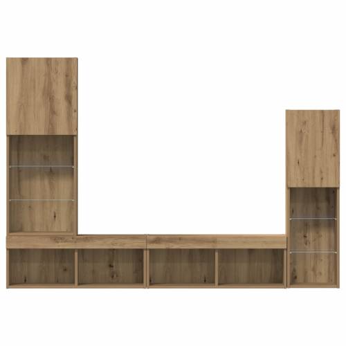 TV ormar s LED svjetlima umetnički hrast 40.5x30x102 cm Cijena