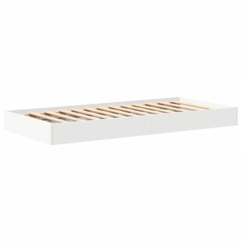 Krevet s policama bijeli 90x200 cm od inženjerskog drva Cijena