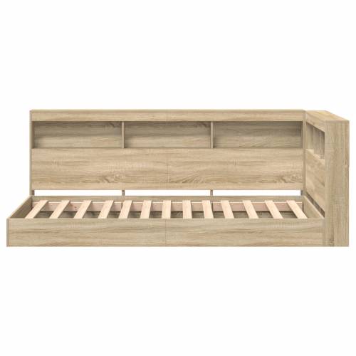 Krevet s policama Sonoma Oak 100x200 cm Inženjersko drvo Cijena