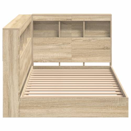 Krevet s policama Sonoma Oak 100x200 cm Inženjersko drvo Cijena
