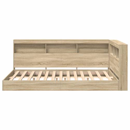Krevet s policom Sonoma hrast 120x200 cm konstruirano drvo Cijena