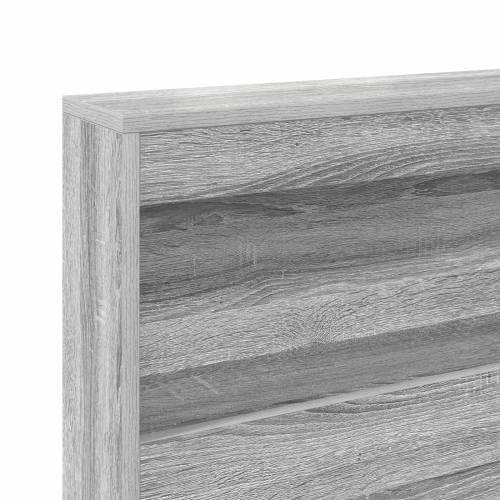 Krevet s policama Sivi Sonoma 180x200 cm Konstruirano drvo Cijena