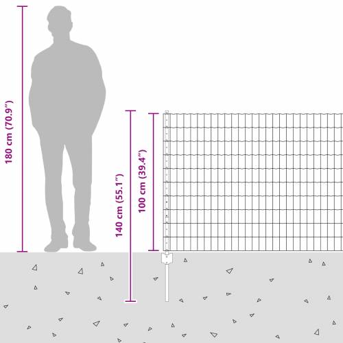Euro Ograde s 22 U Stupa Siva 1x25 m Čelik Cijena