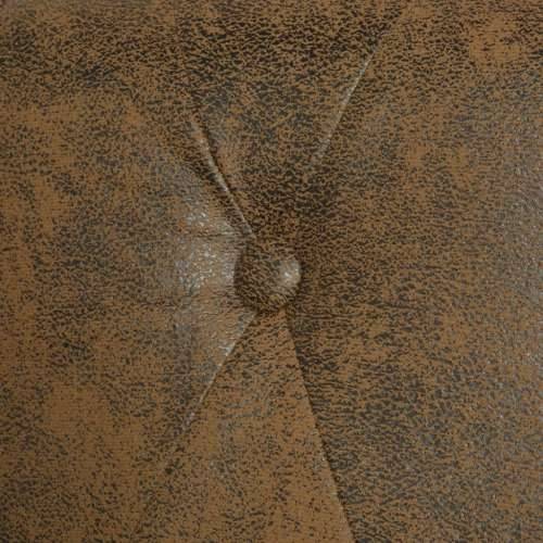 Chesterfield kauč s 2 sjedišta, smeđa umjetna koža Cijena