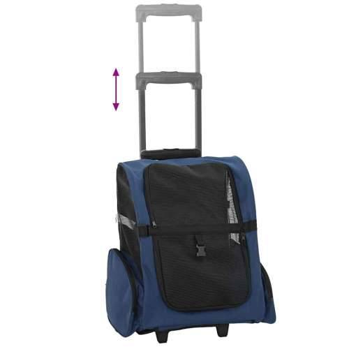 Kolica za kućne ljubimce 3-u-1 Dizajn Plava 48x32x57 cm Oxford tkanina - Plava 48 x 32 x 57 cm Cijena