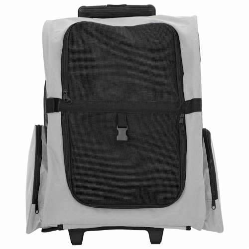 Kolica za kućne ljubimce 3-u-1 Dizajn Siva 48x32x57 cm Oxford tkanina - Siva 48 x 32 x 57 cm Cijena