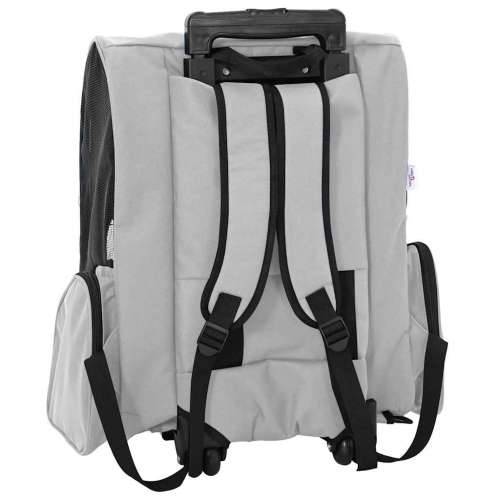 Kolica za kućne ljubimce 3-u-1 Dizajn Siva 48x32x57 cm Oxford tkanina - Siva 48 x 32 x 57 cm Cijena