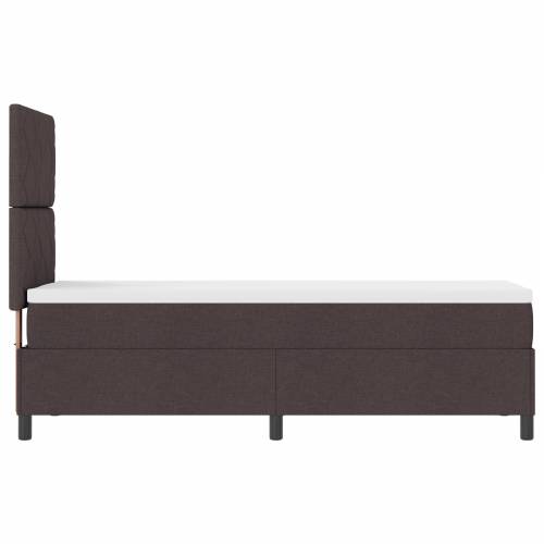 Krevet s Boxspringom s Madracem Tamnosmeđi 80x200 cm Tkanina Cijena