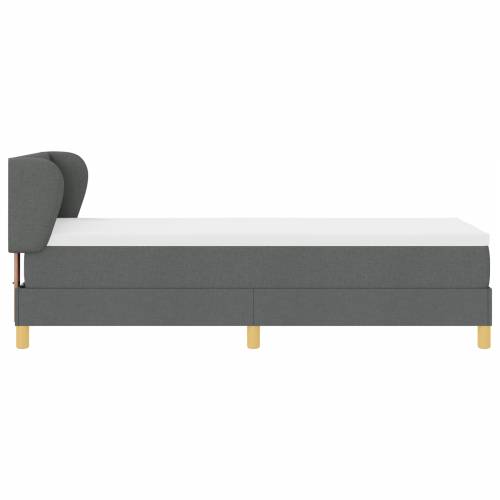 Box Spring Krevet s Madracem u Tamno Sivoj, 80x200 cm, Tkanina Cijena